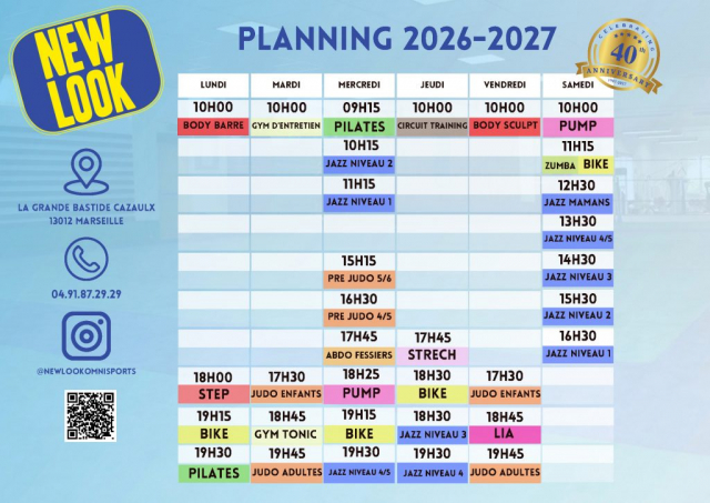 Planing New Look Fitness 2026 2027
